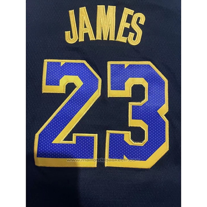 Maillot Enfant Los Angeles Lakers LeBron James #23 Earned 2021-22 Noir